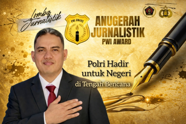Redaktur Pelaksana Majalah Sudut Pandang, Rukmana, meraih Anugerah Jurnalistik PWI Award 2026 lewat karya “Polri Hadir untuk Negeri di Tengah Bencana”. Tulisan tersebut dinilai mampu menggambarkan peran humanis Polri secara komprehensif dan berimbang dalam situasi kebencanaan, sekaligus memperkuat komitmen terhadap integritas jurnalistik.