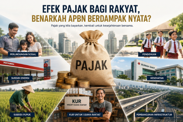 Pajak menjadi sumber utama APBN 2026 yang mendukung subsidi energi, bantuan sosial, pembangunan infrastruktur, hingga program perlindungan masyarakat.(Foto Ilustrasi).