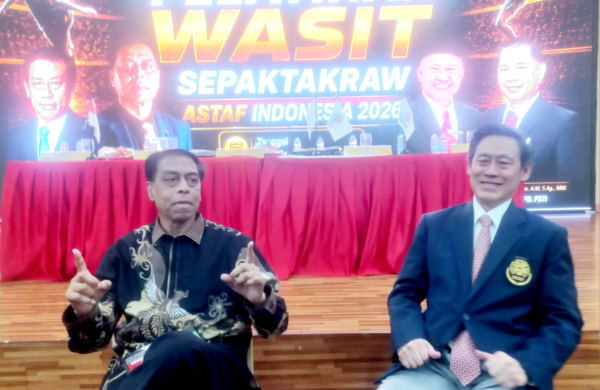 Presiden Asian Sepaktakraw Federation (ASTAF) sekaligus Sekretaris Jenderal International Sepaktakraw Federation (ISTAF), Datuk Abdul Halim Kader BBM dan Presiden ISTAF Boonchai Lorhpipat,  secara resmi membuka Diklat Wasit Sepak Takraw Nasional PB PSTI di Universitas Negeri Jakarta (UNJ), Kamis (16/7/2026), sebagai wujud dukungan terhadap peningkatan kualitas dan profesionalisme wasit Indonesia.