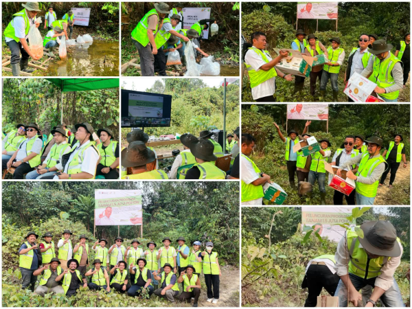 Kampanye 1,5 Juta Pohon PalmCo digelar serentak di wilayah operasional PTPN IV PalmCo sebagai bagian dari upaya pemulihan sempadan sungai dan pelestarian ekosistem.