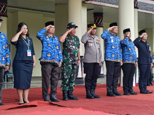 Wakapolres Padang Lawas Hadiri Upacara Hari Kesadaran Nasional 2025, Perkuat Sinergi Polri dan Pemda