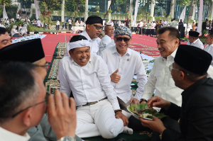 Wawali Bobihoe Halal Bi Halal Dengan Gubernur Jabar KDM di Bandung 