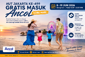HUT Jakarta ke-499, Ancol Gratiskan Tiket Masuk Sore hingga Malam