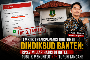 Anggaran Sewa Hotel Dindikbud Banten Rp3,7 Miliar Jadi Sorotan, Publik Desak Transparansi dan KPK Tindaklanjuti Pengaduan