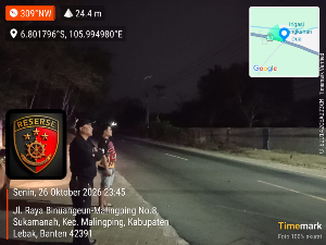 Cegah Begal dan Curanmor di Malingping, Polsek Lebak Intensifkan Patroli Siaga Reserse